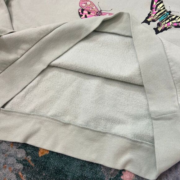 Womens butterfly crewneck sweatshirt XL Graphic Cozy Sweater Extra large insect - Picture 10 of 10